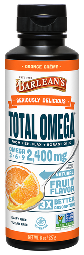 Seriously Delicious Total Omega Orange Creme 8 oz