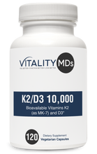 Load image into Gallery viewer, Vitality MDs, K2/D3 10,000 (120 Capsules)
