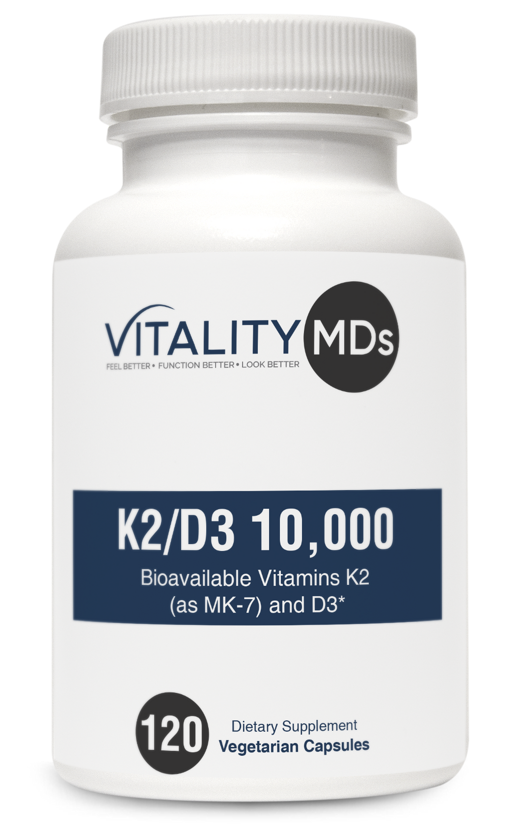 Vitality MDs, K2/D3 10,000 (120 Capsules)