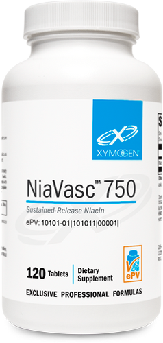 XYMOGEN, NiaVasc 750 - 120 Tablets