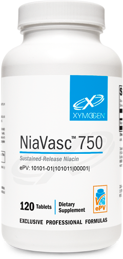 XYMOGEN, NiaVasc 750 - 120 Tablets