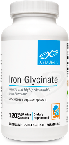 XYMOGEN, Iron Glycinate 120 Capsules