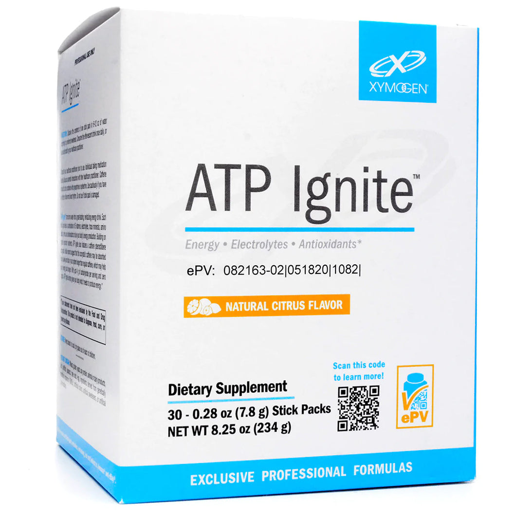 XYMOGEN, ATP Ignite Citrus 30 Servings