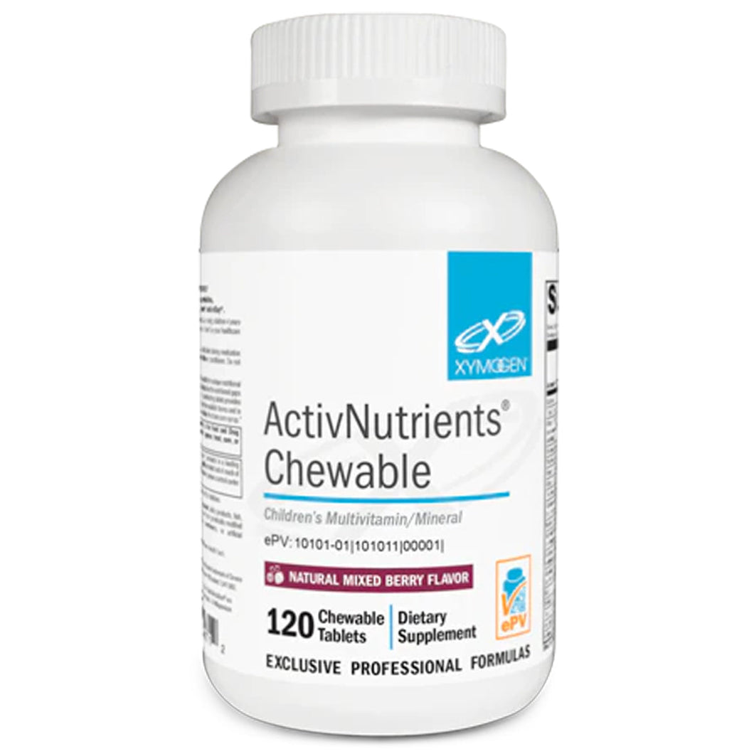 XYMOGEN, ActivNutrients Chewable Mixed Berry 120 Tablets